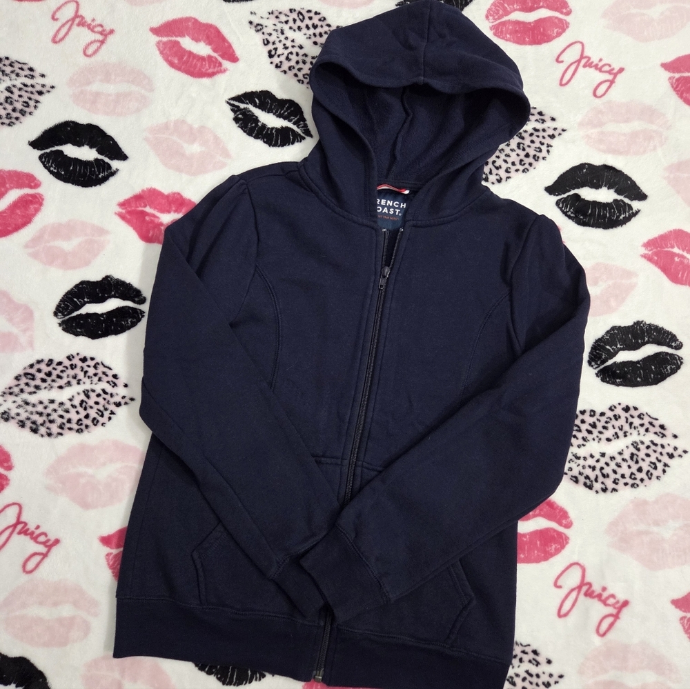 Navy Blue Zip Up Hoodie